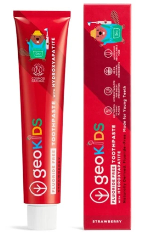 Georganics Fluoride Free Toothpaste Strawberry Kids 75 Ml
