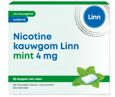 Linn Nicotine Kauwgom Mint 4 mg 204 pieces