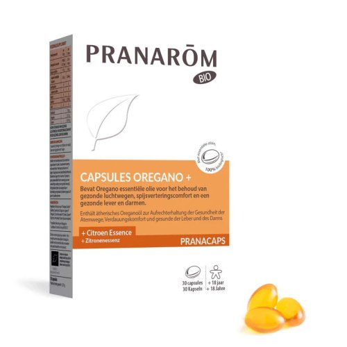 Pranarom Capsules Oregano+ Biologisch 30 Softgels