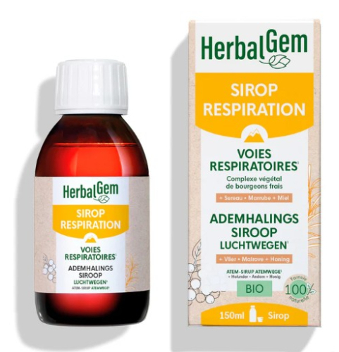 Herbalgem Ademhalingssiroop Luchtwegen Biologisch 150 Ml