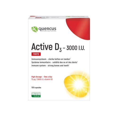 Quercus Active D3 3000 I.U. Forte 100 Kapseln