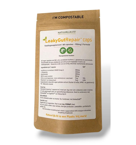 60 capsules Natuurlijk.Fit Leaky Gut Repair Caps