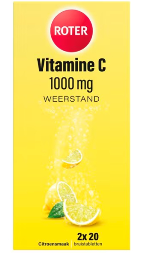 Roter Vitamine C 1000 mg Citroensmaak 2 x 20 effervescent tablets