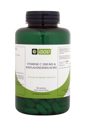 AOV Vitamine C 1000mg + Bioflavonoiden 50mg 180 tablets