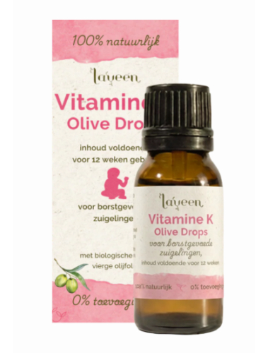 Laveen Olive Drops Zuigelingen Vitamine K Vegan 10 Ml