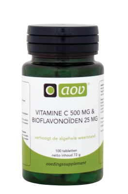 AOV Vitamine C 500mg + Bioflavonoiden 100mg 100 Tabletten