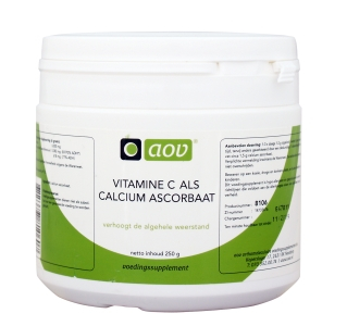 AOV Vitamine C als calcium ascorbaat 250 Gramm