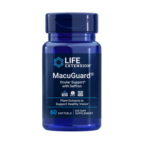 60 softgels Life Extension MacuGuard Ocular Support with Saffron