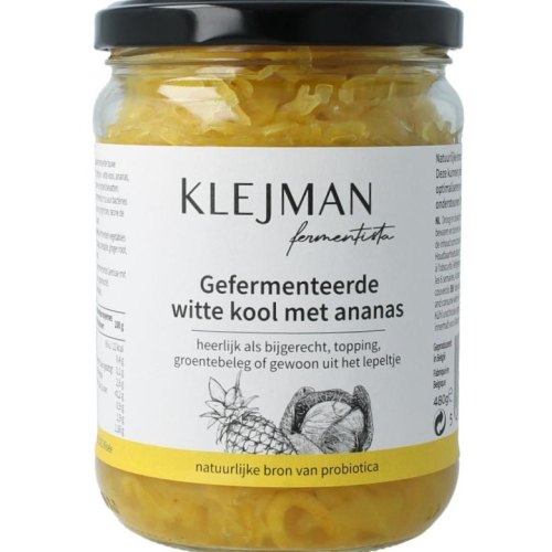Klejman Gefermenteerde Witte Kool met Ananas 480 Gramm
