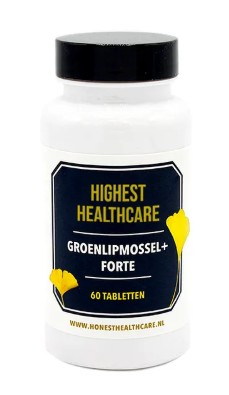 60 tabletten Highest Healthcare Groenlipmossel + Forte