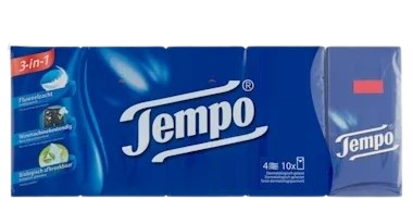 Tempo Zakdoekjes 3-In-1 10 Packungen