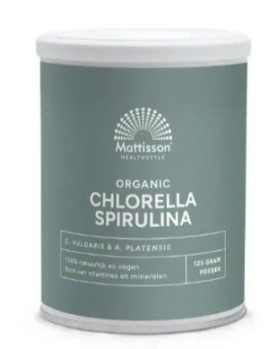125 gram Mattisson Chlorella Spirulina Biologisch