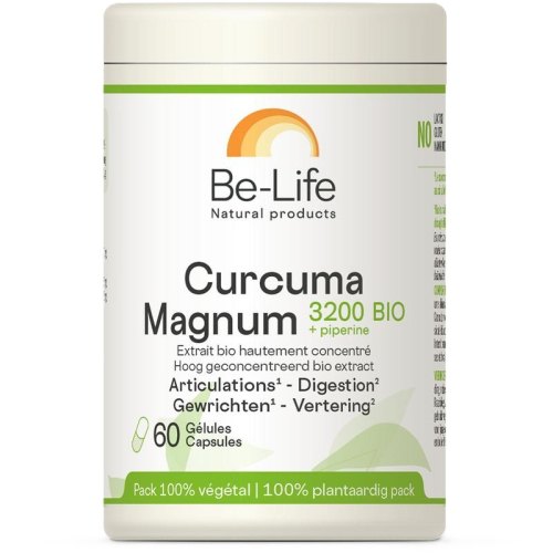 Be-Life Curcuma Magnum 3200 + Piperine Biologisch 60 Kapseln