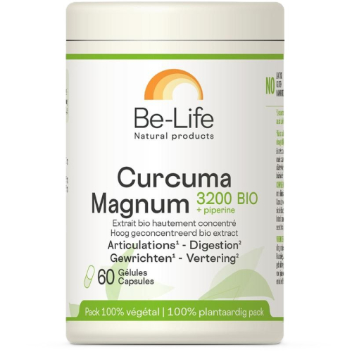 60 capsules Be-Life Curcuma Magnum 3200 + Piperine Biologisch
