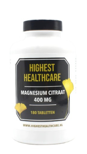 Highest Healthcare Magnesium Citraat 400 mg 180 tablets