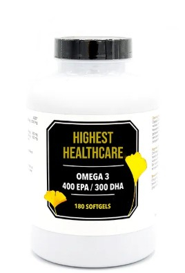 Highest Healthcare Omega 3 400 EPA - 300 DHA 180 Softgels