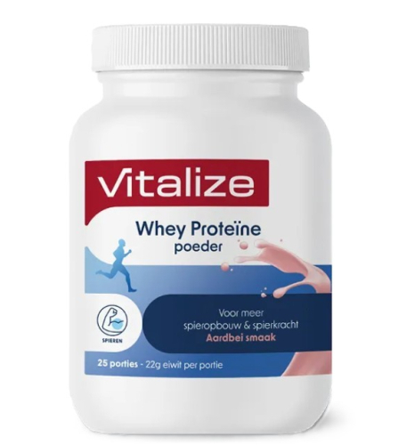 Vitalize Whey Proteïne Poeder Aardbei  750 Gramm