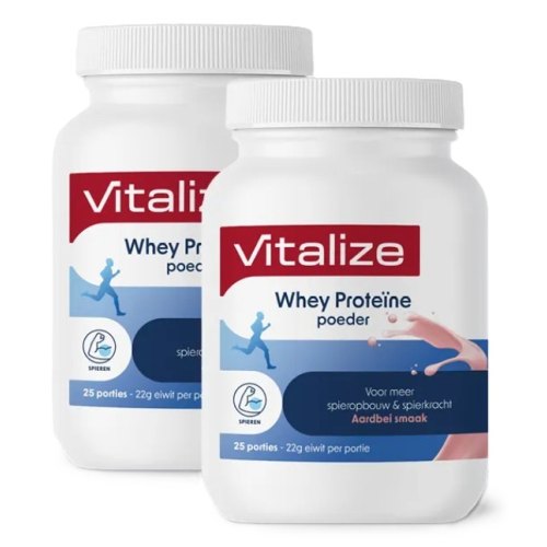Vitalize Whey High Proteïne Powder Aardbei 1500 Gramm