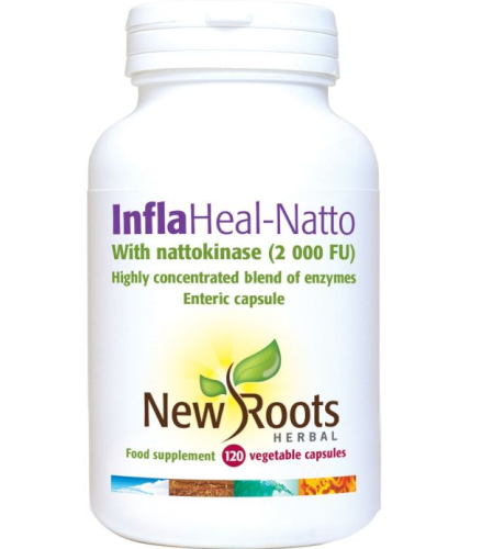 120 capsules New Roots Herbal InflaHeal Natto