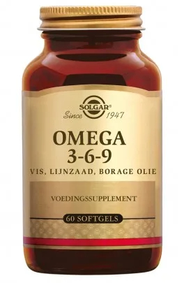 Solgar Omega 3-6-9 Fish, Flax, Borage 60 softgels