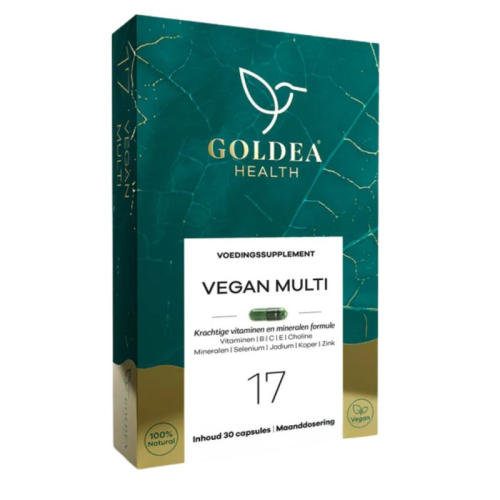30 capsules Goldea Health Vegan Multi 17.