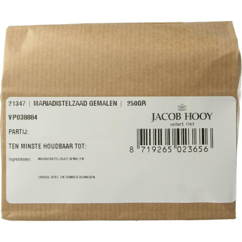 Jacob Hooy Mariadistelzaad Gemalen 250 gram
