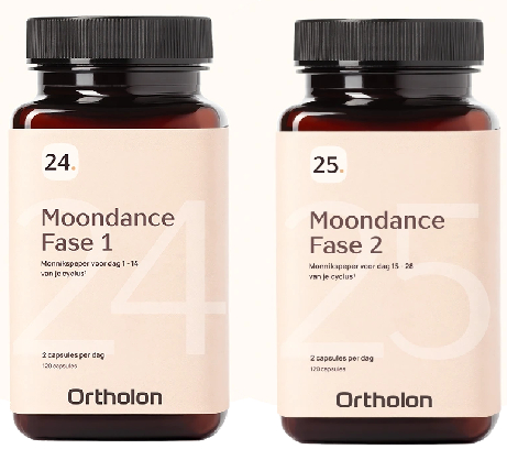 2 x 120 capsules Ortholon Moondance Fase 1 & 2 Pakket