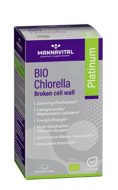 Mannavital Chlorella Platinum Biologisch 240 tablets