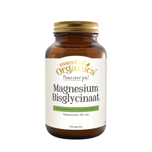 120 capsules Essential Organics Puur  Magnesium Bisglycinaat