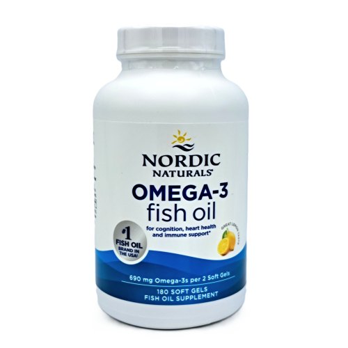 Nordic Naturals Omega-3 Visolie Citroen 180 Softgels