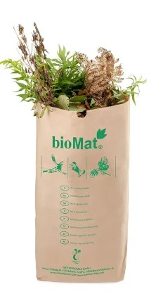 25 stuks BioMat Composteerbare 2-laags Papieren Afvalzakken 80 Liter