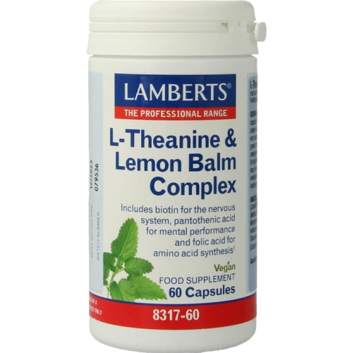 60 capsules Lamberts L-Theanine & Lemon Balm Complex