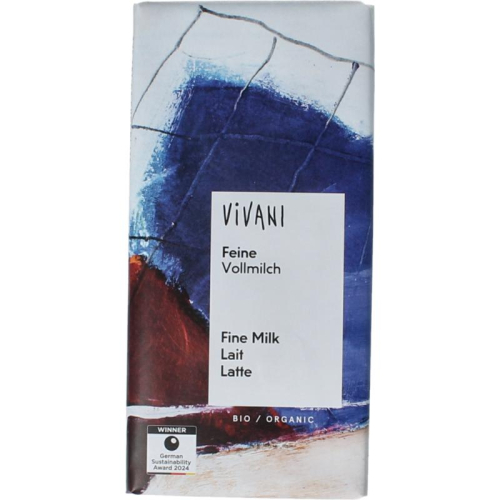 80 gram Vivani Chocolade Melk Biologisch