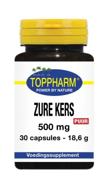 Toppharm Zure Kers 500 mg Puur 30 Kapseln