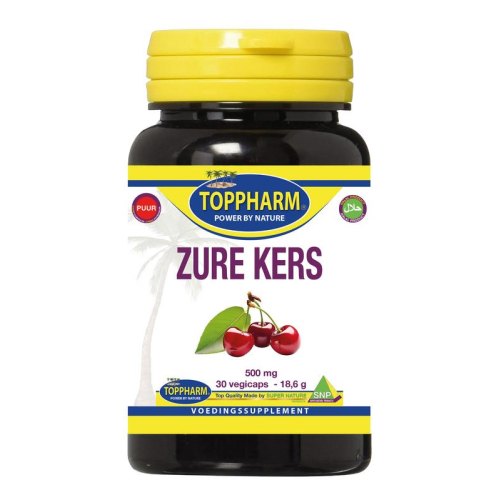 Toppharm Zure Kers 500 mg Puur 30 Kapseln