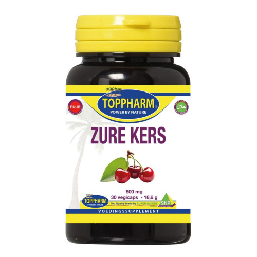 Toppharm Zure Kers 500 mg Puur 30 capsules