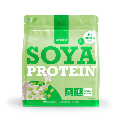 400 gram Purasana Soya Protein Natural Biologisch