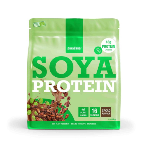 400 gram Purasana Soya Protein Cacao Biologisch