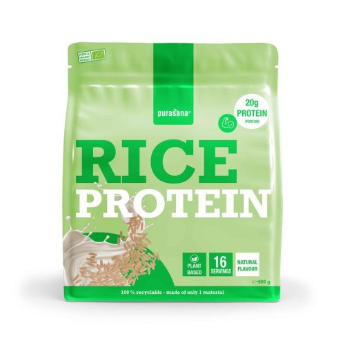 Purasana Rice protein Natural Biologisch 400 Gramm