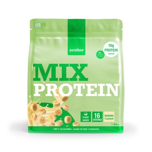 Purasana Mix Protein Banana Biologisch 400 Gramm