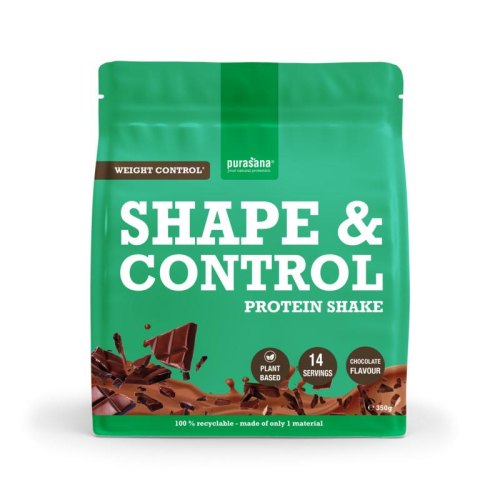 Purasana Shape & Control Protein Shake Chocolate 350 Gramm