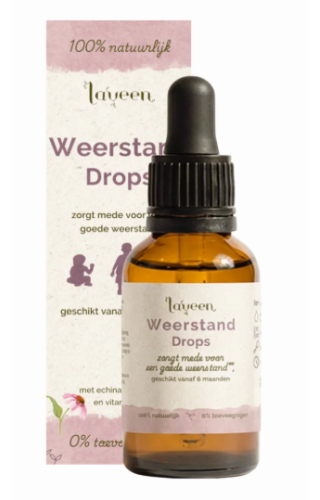 Laveen Weerstand Drops Voor Baby en Kind Vegan 30 Ml