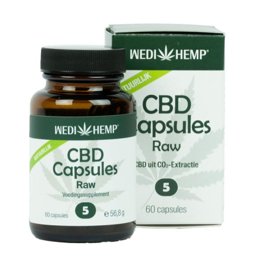  Wedihemp CBD Capsules Raw 5% Natuurlijk