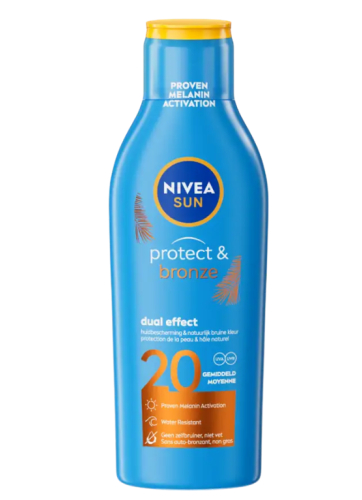 Nivea Sun Protect & Bronze Zonnemelk SPF20 200 Ml