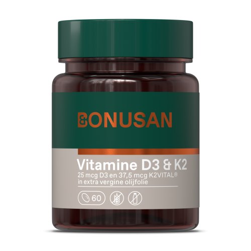 Bonusan Vitamine D3 & K2  60 Softgels