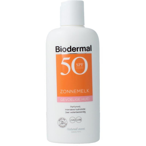 Biodermal Zonnemelk Gevoelige Huid SPF 50 200 Ml
