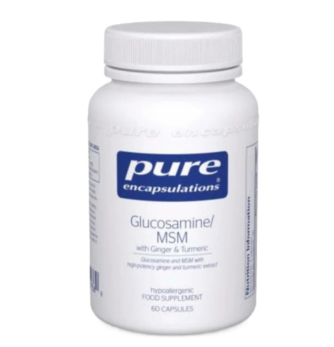 Pure Encapsulations Glucosamine-MSM with Ginger & Turneric 60 capsules