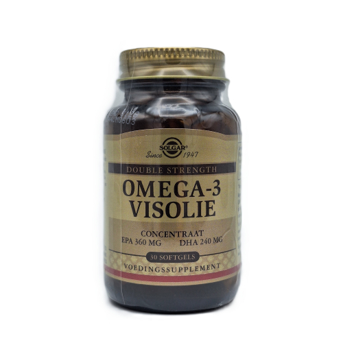 30 softgels Solgar Omega-3 Visolie Double Strength