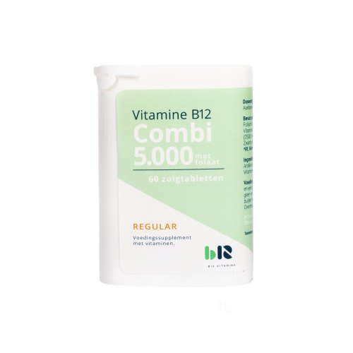 B12 Vitamins Vitamine B12 Combi 5.000 met Folaat 60 Lutschtabletten