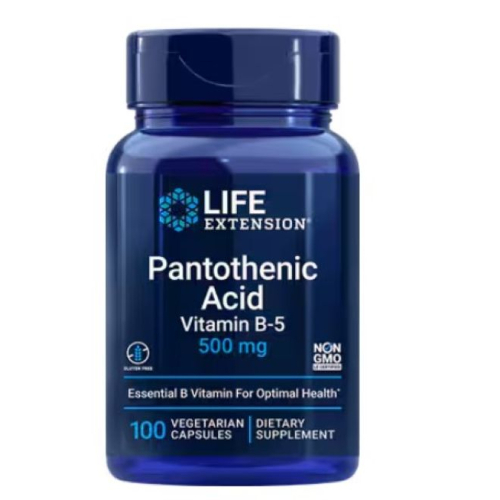  Life Extension Pantothenic Acid Vitamin B5 500 mg